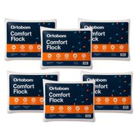 Kit 6 Travesseiros Ortobom Confort Flock 5188926